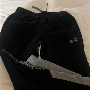 Under Armour Kids Black and Gray Joggers